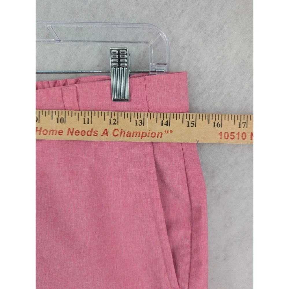Nicklaus Mens Golf Shorts Size 30 Heathered Pink Stretch Flat Front Performance